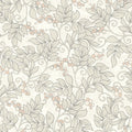 Symphorine Arts and Crafts Rose Poudre Wallpaper by Casadeco