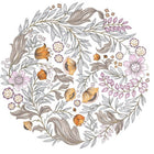 Golden Crown Arts and Crafts Noir et Blanc Wallpaper by Casadeco