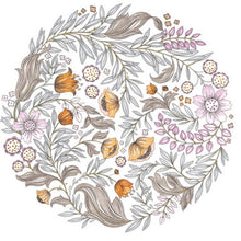 Golden Crown Arts and Crafts Noir et Blanc Wallpaper by Casadeco