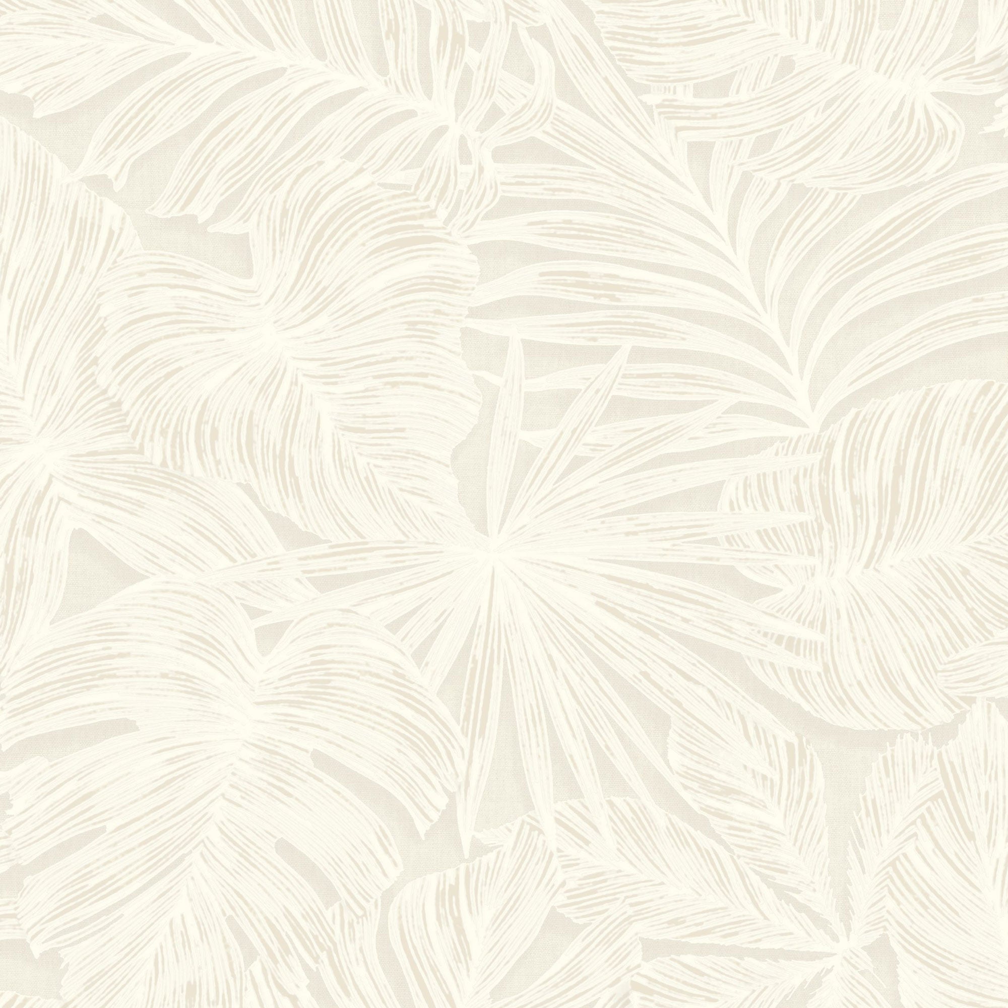 86430292 Granada Blanc Vegetals Wallpaper by Casadeco