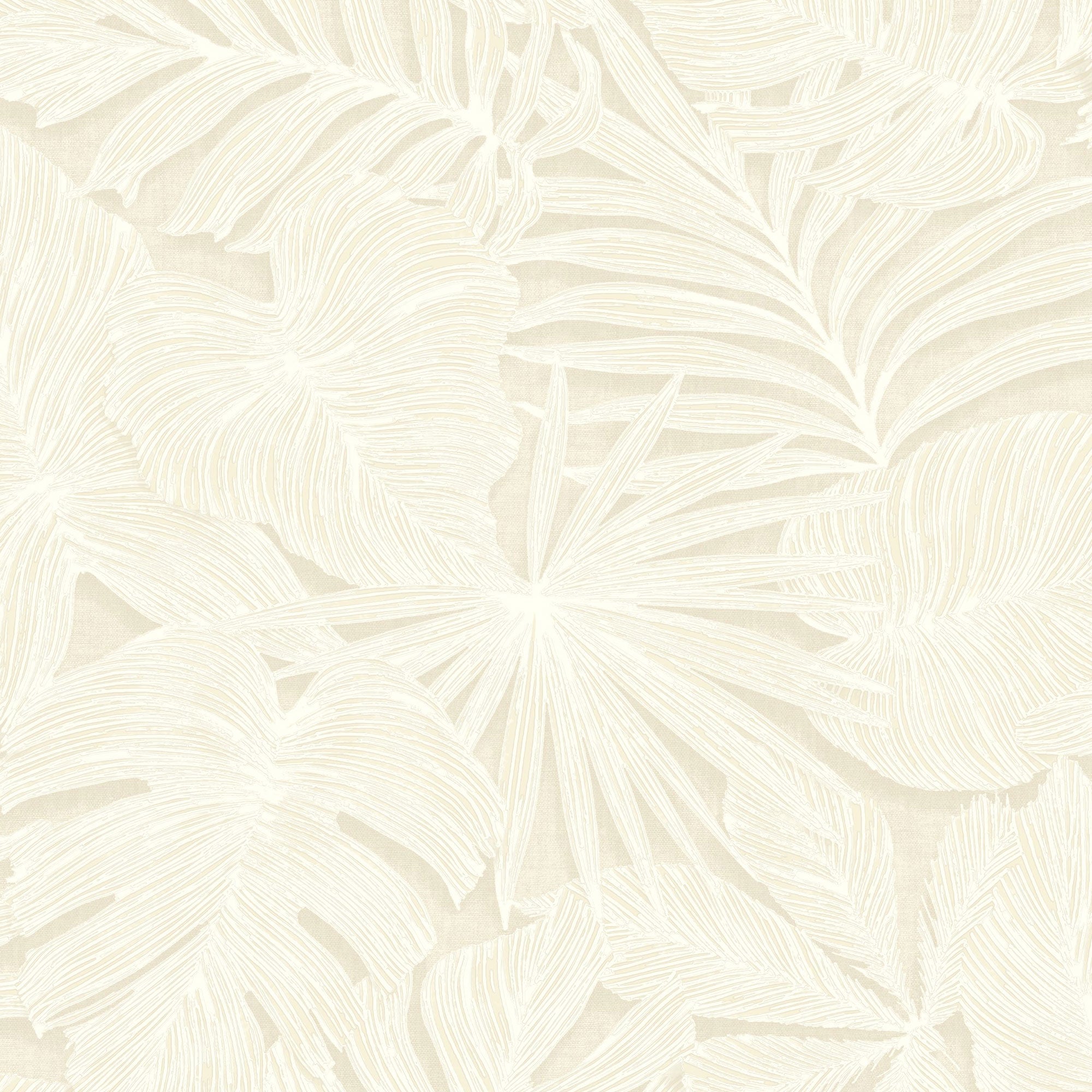 86431188 Granada Beige Creme Vegetals Wallpaper by Casadeco