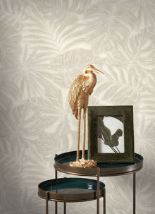 86431252 Granada Beige Vegetals Wallpaper by Casadeco