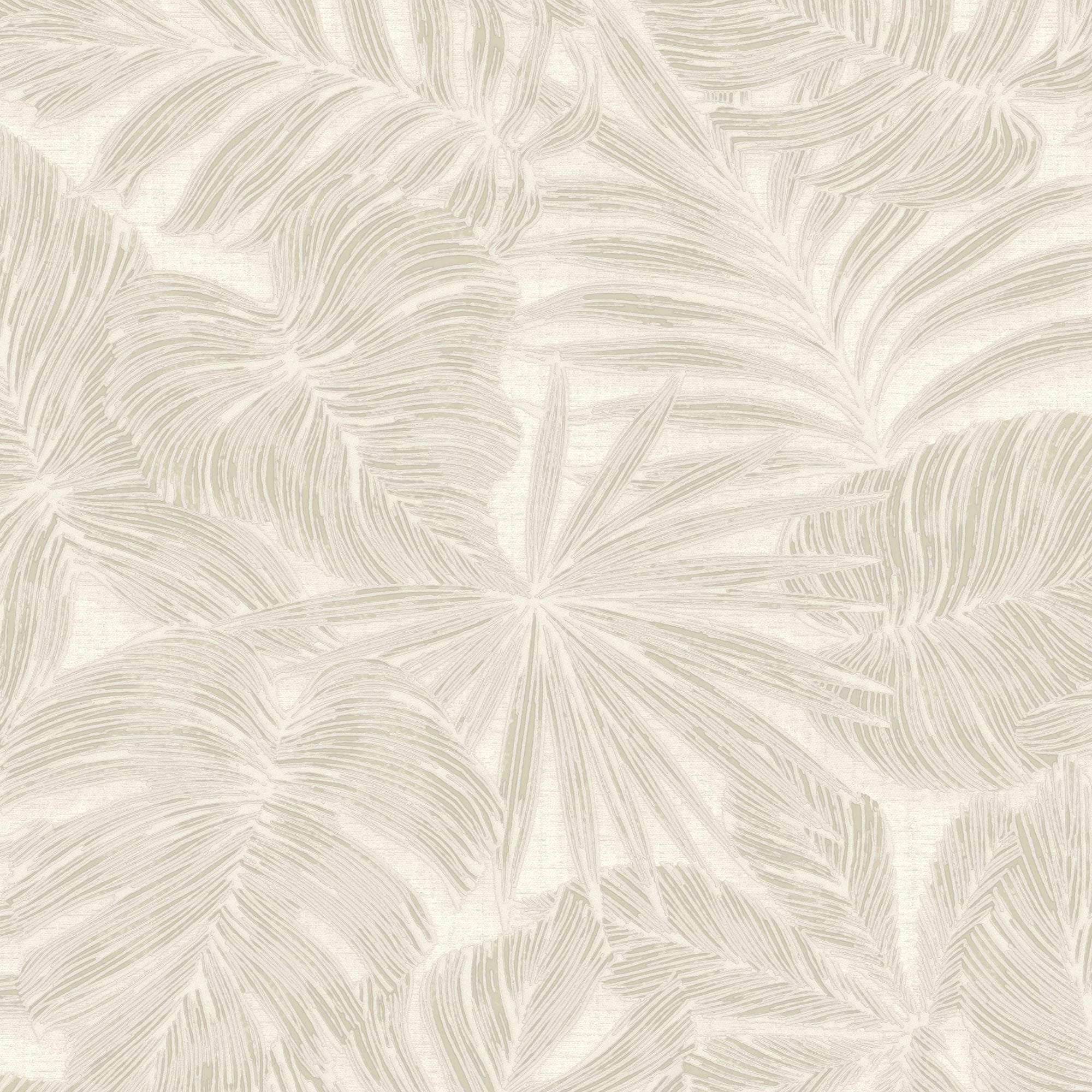86431252 Granada Beige Vegetals Wallpaper by Casadeco