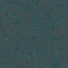 86436444 Granada Bleu Canard Vegetals Wallpaper by Casadeco