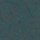 Granada Bleu Canard Vegetals Wallpaper by Casadeco