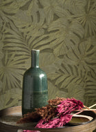 86437887 Granada Vert Kaki Vegetals Wallpaper by Casadeco