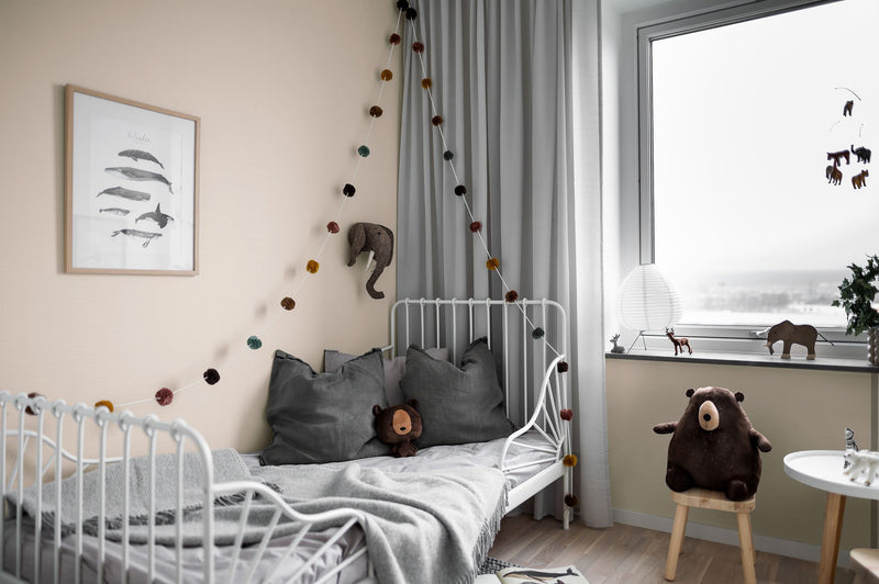 8645 Borosan 8645 Paper-based Light Beige and White Borosan 21 Paper Wallpaper by Boråstapeter