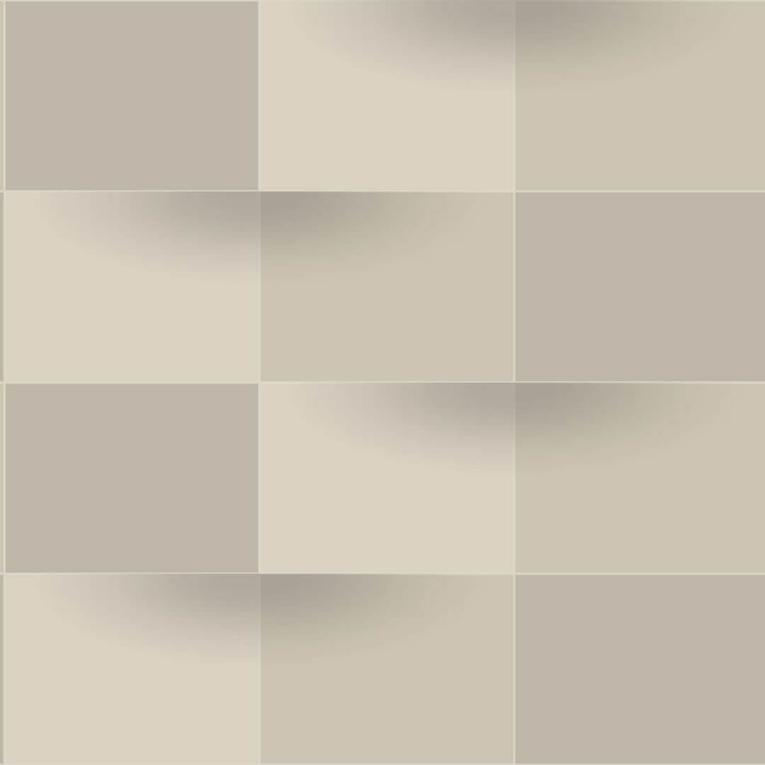 86531324 Blocks Perception Taupe Wallpaper by Casadeco