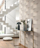 86531324 Blocks Perception Taupe Wallpaper by Casadeco