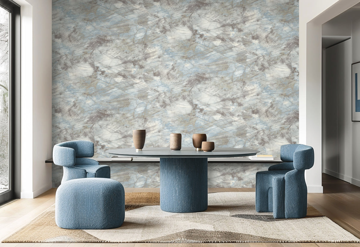 86606 Glacialis Glacier Tint Carrara 4 Wallpaper by Today Interiors - Roomshot