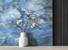 86608 Glacialis Mediterranean Blue Carrara 4 Wallpaper by Today Interiors - Roomshot