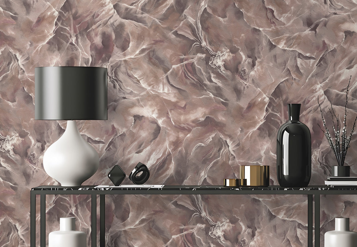 86610 Strata Amethyst Carrara 4 Wallpaper by Today Interiors - Roomshot