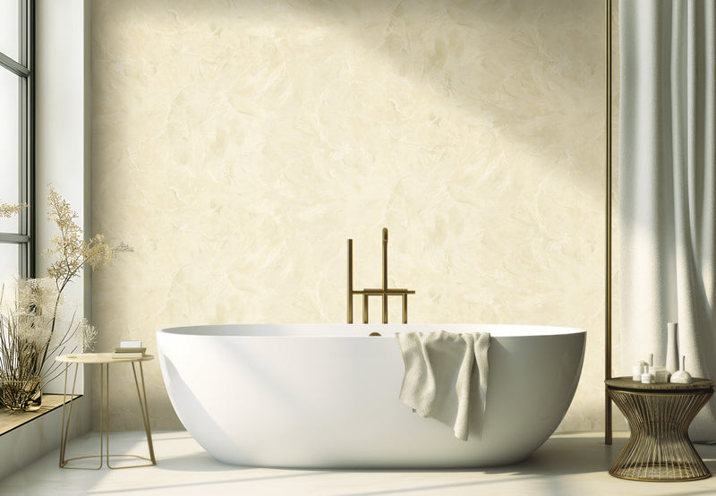 86613 Strata Ivory Carrara 4 Wallpaper by Today Interiors - Roomshot
