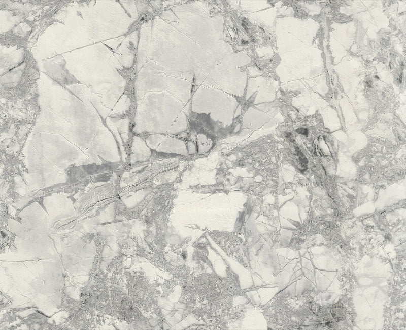 86625 Lunaris Silver Dust Carrara 4 Wallpaper by Today Interiors - Flat