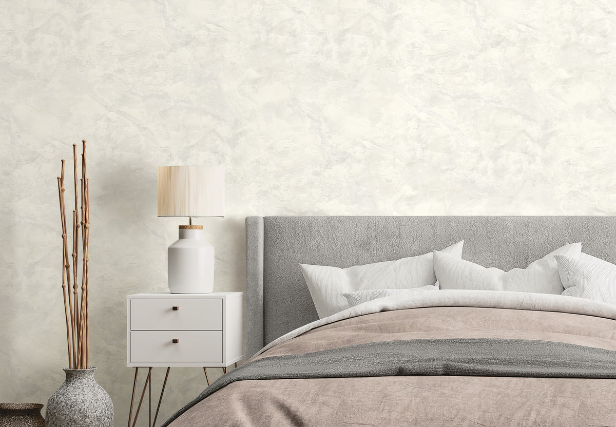 86642 Aurora Marble Porcelain Carrara 4 Wallpaper by Today Interiors - Roomshot