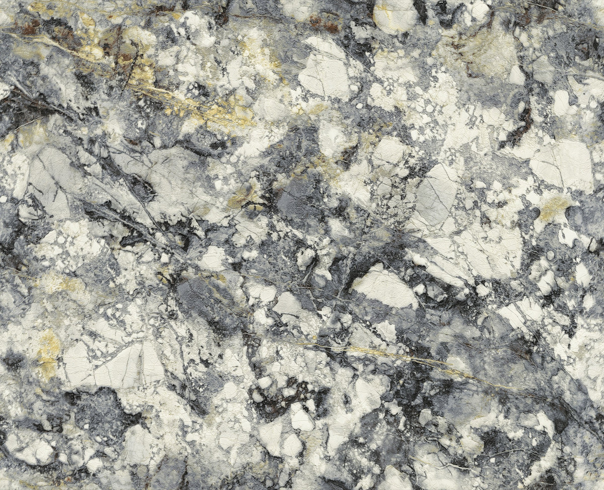 86650 Tempest Basalt Carrara 4 Wallpaper by Today Interiors - Flat