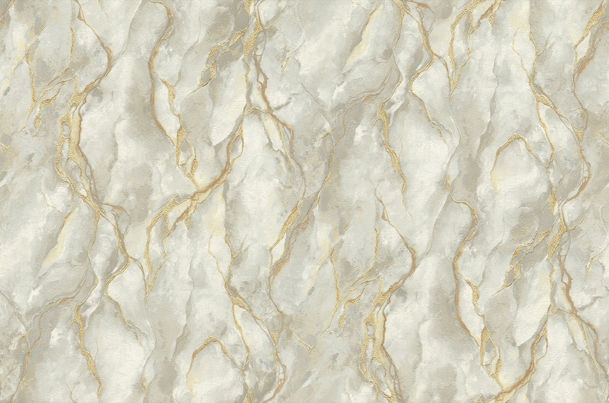 86661 Tonitrus Gilded Stone Carrara 4 Wallpaper by Today Interiors - Flat