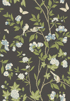 Sophia Magdalena Black Herrgård Wallpaper by Boråstapeter