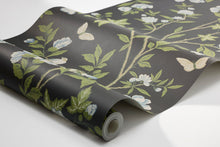 Sophia Magdalena Black Herrgård Wallpaper by Boråstapeter