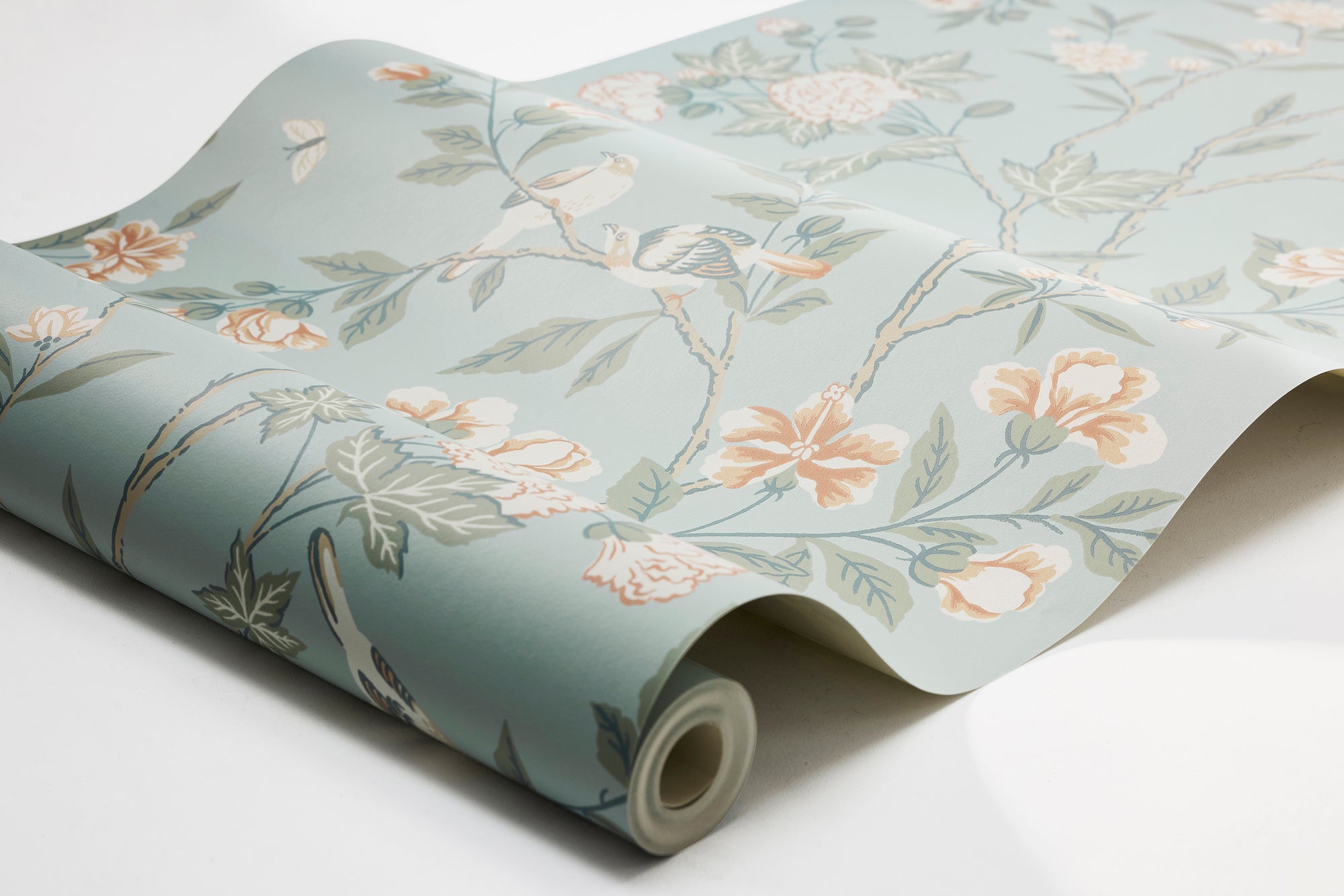 Sophia Magdalena Blue Herrgård Wallpaper by Boråstapeter
