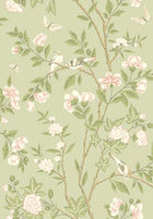 Sophia Magdalena Green Herrgård Wallpaper by Boråstapeter