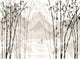 Bamboo Black Sakura Mural by Coordonné