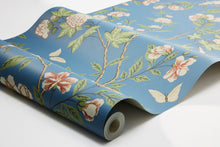 Sophia Magdalena Blue Herrgård Wallpaper by Boråstapeter