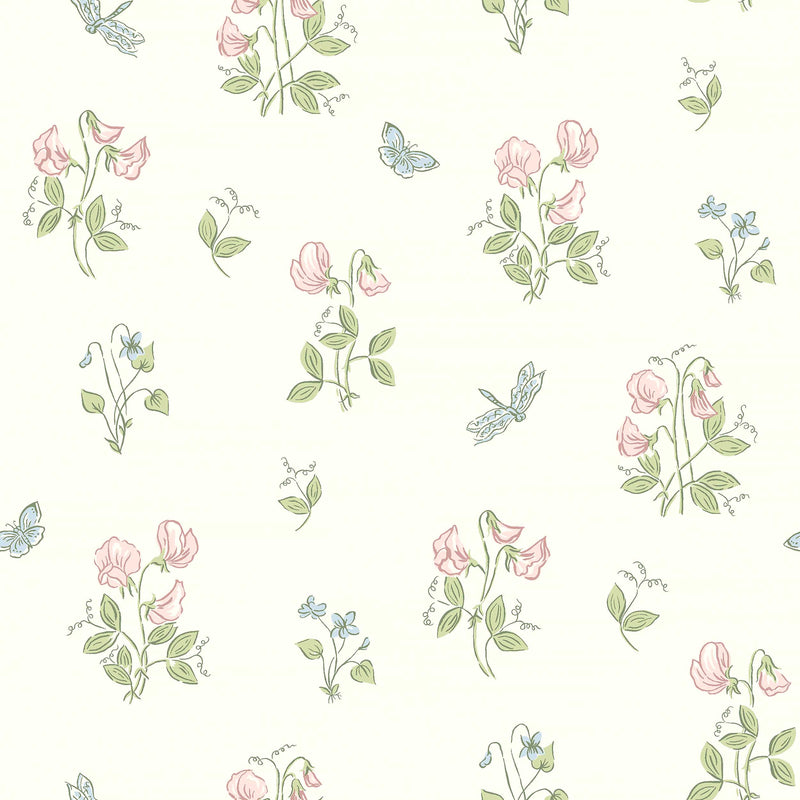 Luktärt Multi Herrgård Wallpaper by Boråstapeter