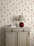 Luktärt Red Herrgård Wallpaper by Boråstapeter