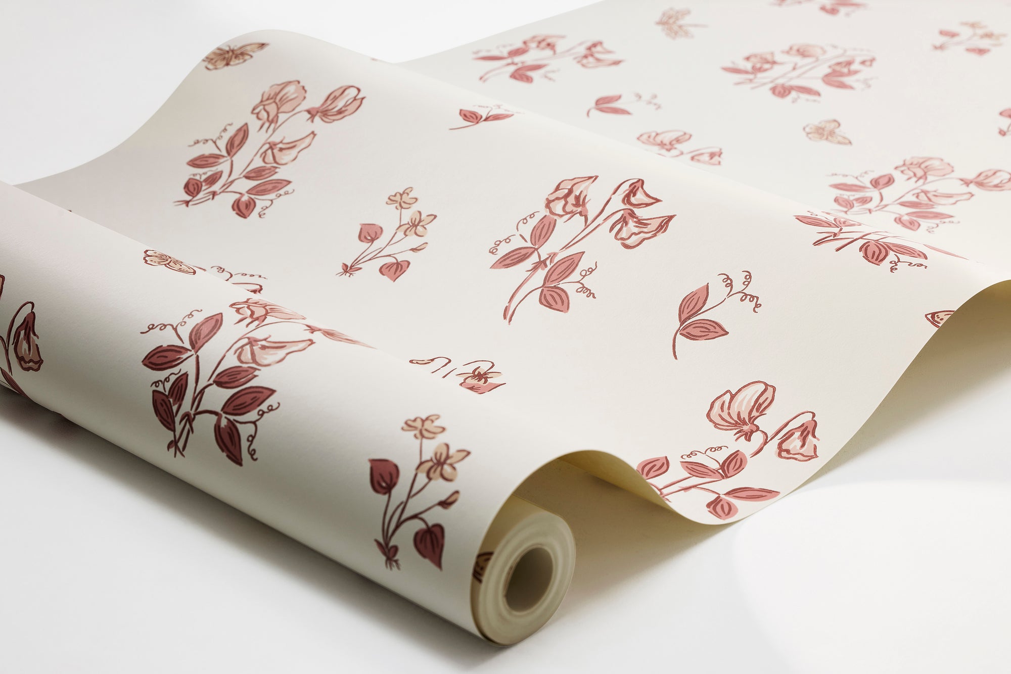 Luktärt Red Herrgård Wallpaper by Boråstapeter