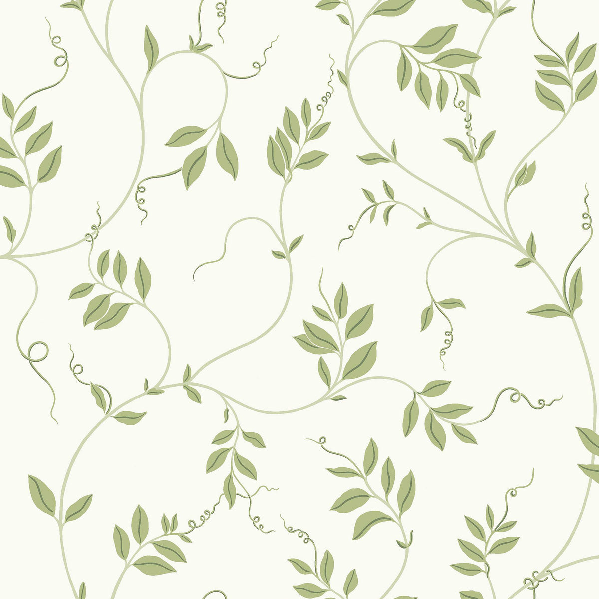 Klockranka Green Herrgård Wallpaper by Boråstapeter