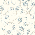 Klockranka Blue Herrgård Wallpaper by Boråstapeter