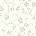 Klockranka Beige Herrgård Wallpaper by Boråstapeter