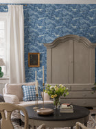 Alnarp Blue Herrgård Wallpaper by Boråstapeter