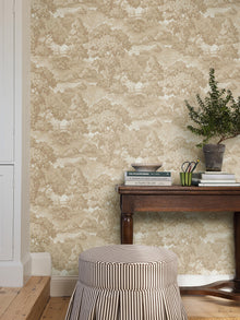 Alnarp Yellow Herrgård Wallpaper by Boråstapeter