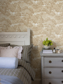 Alnarp Yellow Herrgård Wallpaper by Boråstapeter