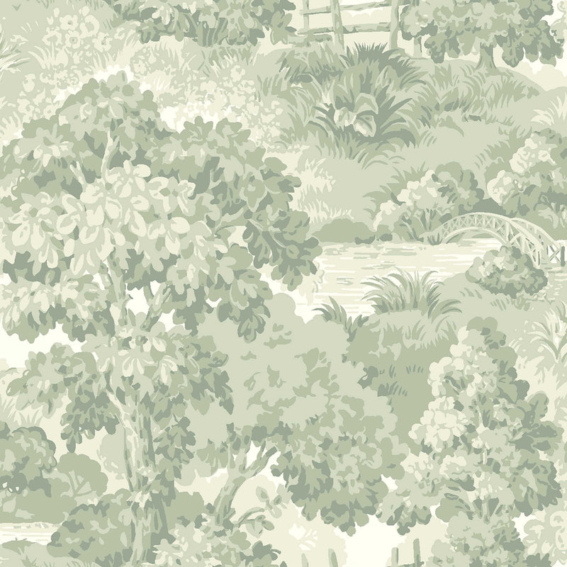 Alnarp Green Herrgård Wallpaper by Boråstapeter