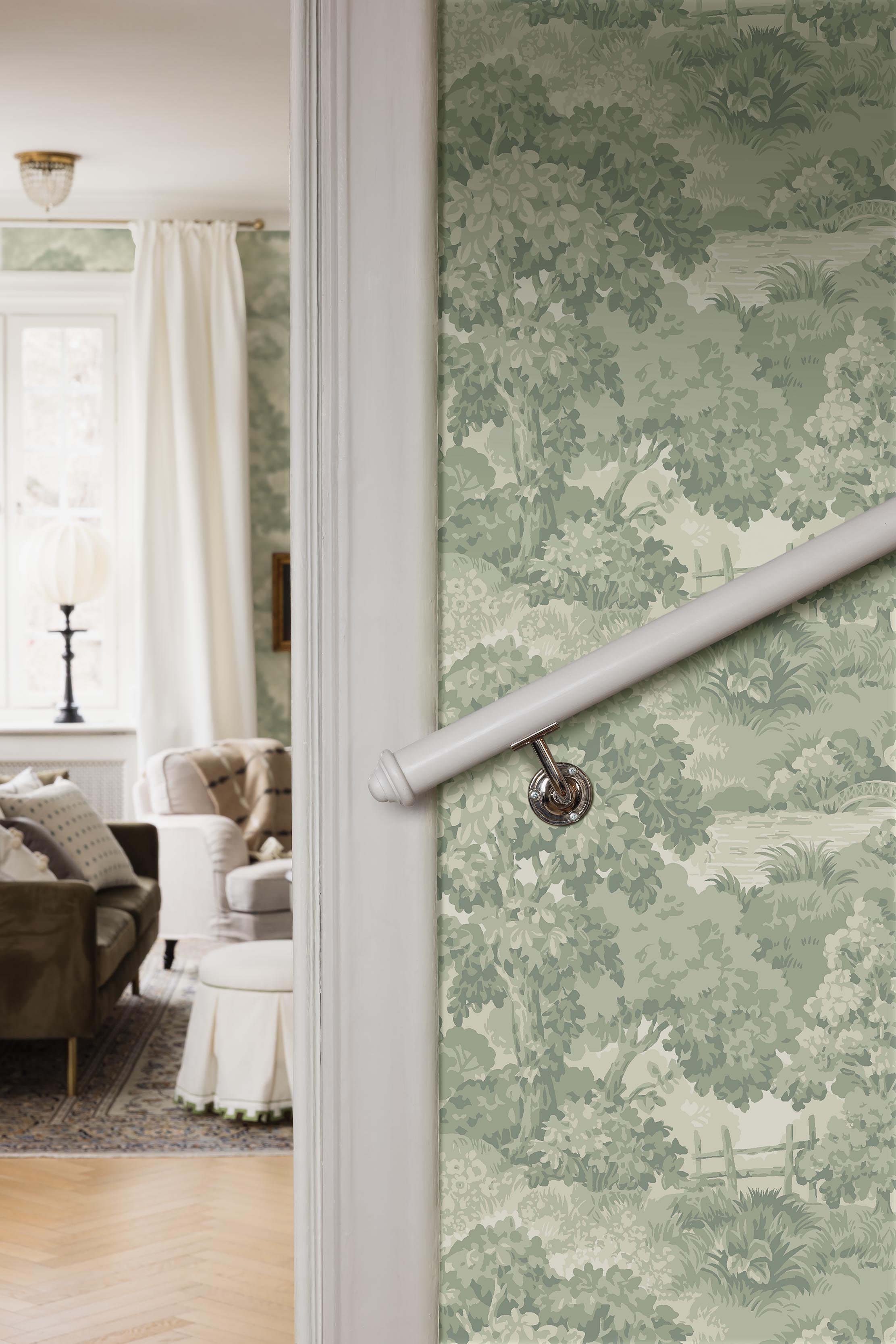 Alnarp Green Herrgård Wallpaper by Boråstapeter