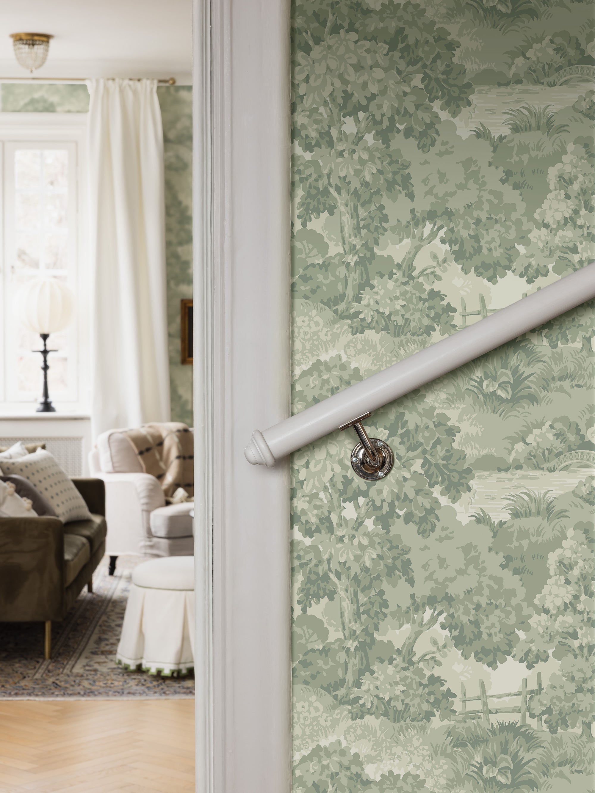 Alnarp Green Herrgård Wallpaper by Boråstapeter