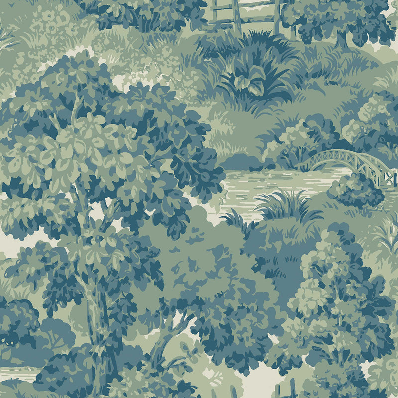 Alnarp Green Herrgård Wallpaper by Boråstapeter