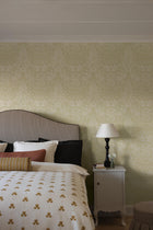 Hildasholm Yellow Herrgård Wallpaper by Boråstapeter