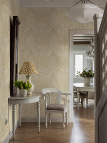 Hildasholm Yellow Herrgård Wallpaper by Boråstapeter