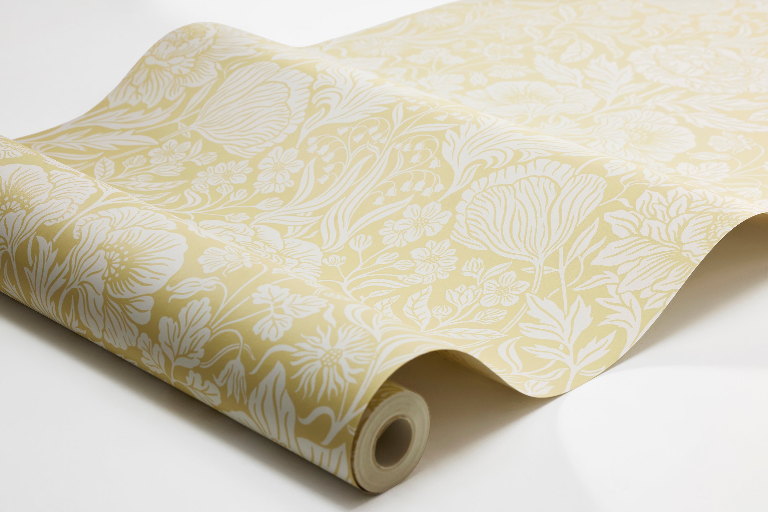 Hildasholm Yellow Herrgård Wallpaper by Boråstapeter