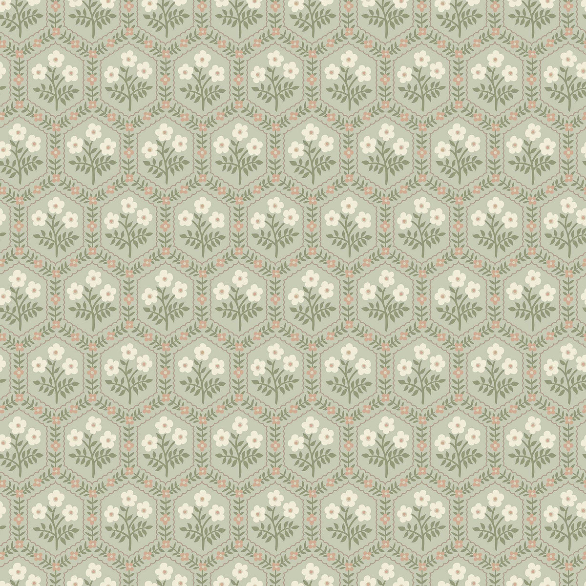 Cecilia Green Herrgård Wallpaper by Boråstapeter