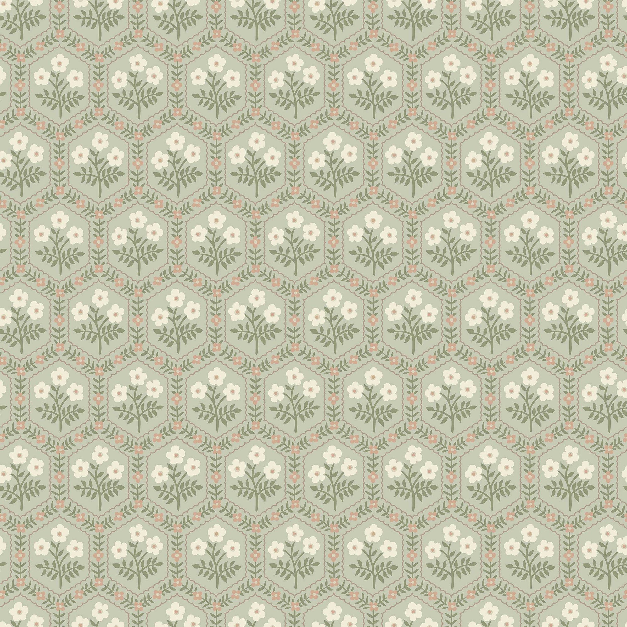 Cecilia Green Herrgård Wallpaper by Boråstapeter