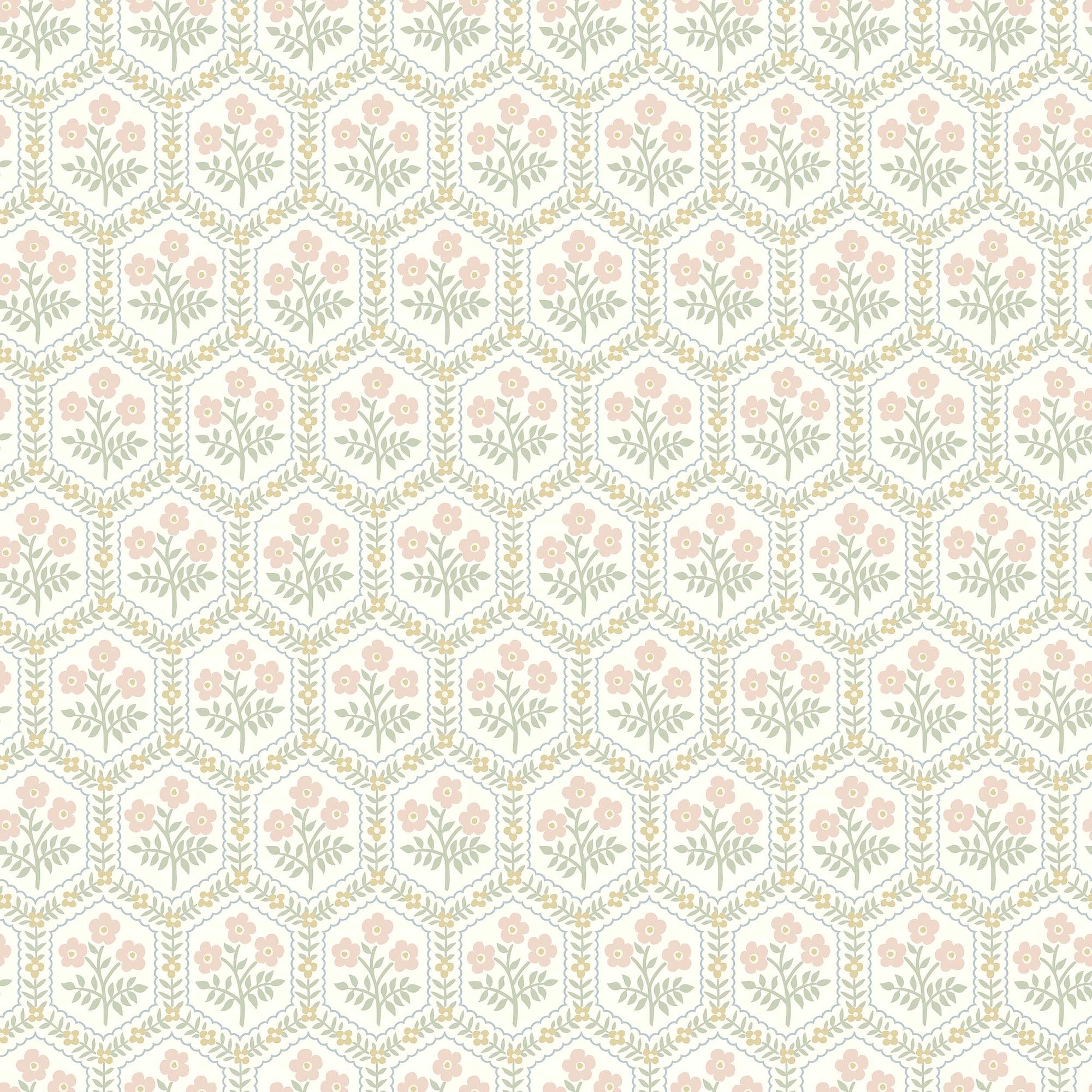 Cecilia White Herrgård Wallpaper by Boråstapeter
