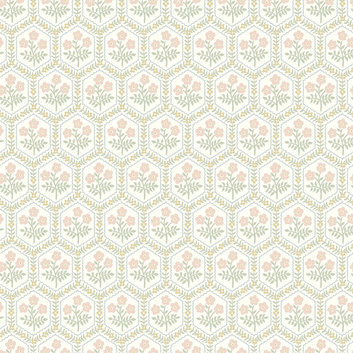 Cecilia White Herrgård Wallpaper by Boråstapeter