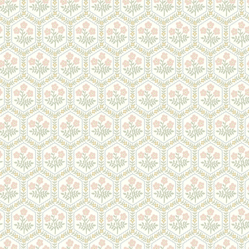 Cecilia White Herrgård Wallpaper by Boråstapeter