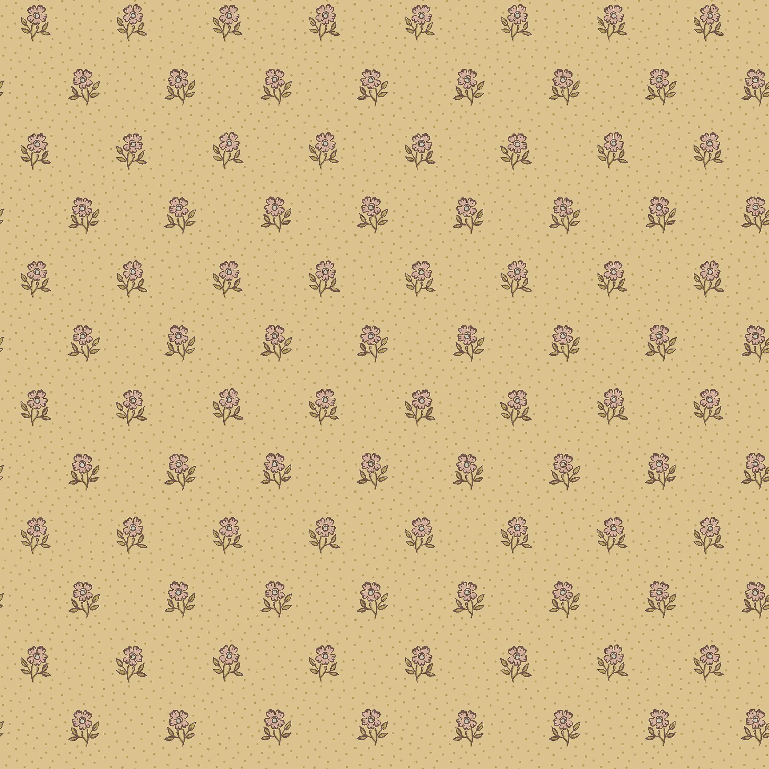 Désirée Yellow Herrgård Wallpaper by Boråstapeter