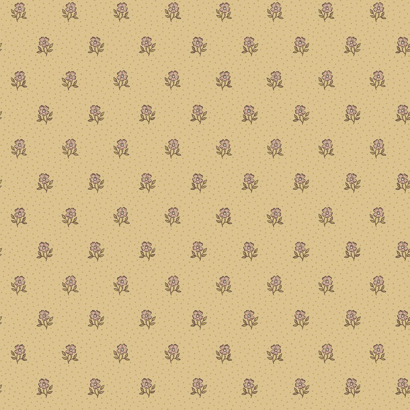 Désirée Yellow Herrgård Wallpaper by Boråstapeter